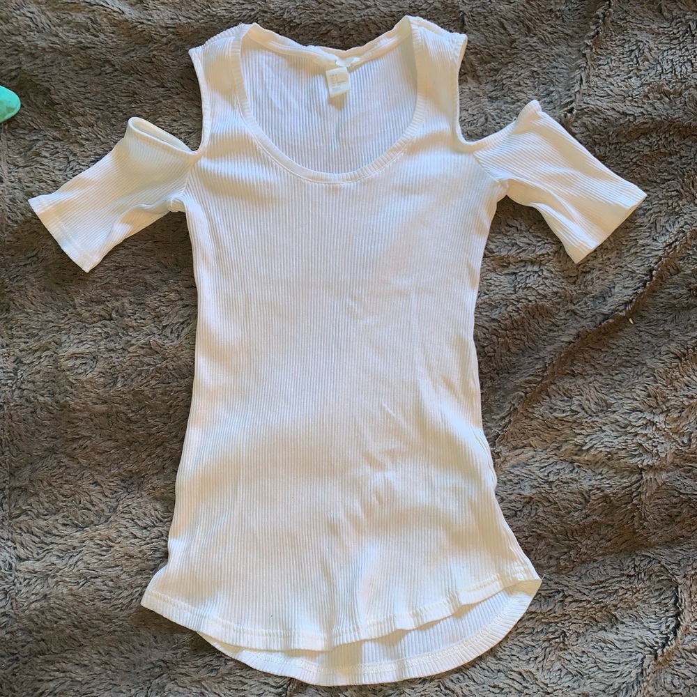 H&M cut shoulder Shirt